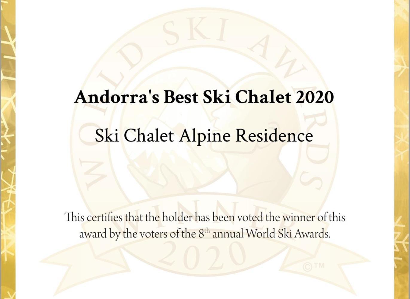 Andorra's Best Ski Chalet at World Ski Awards Soldeu Exteriör bild